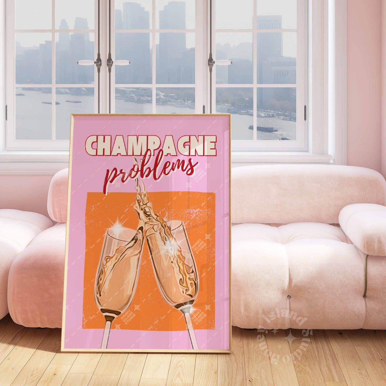 Taylor Champagne Problems Poster | Unframed Wall Decor