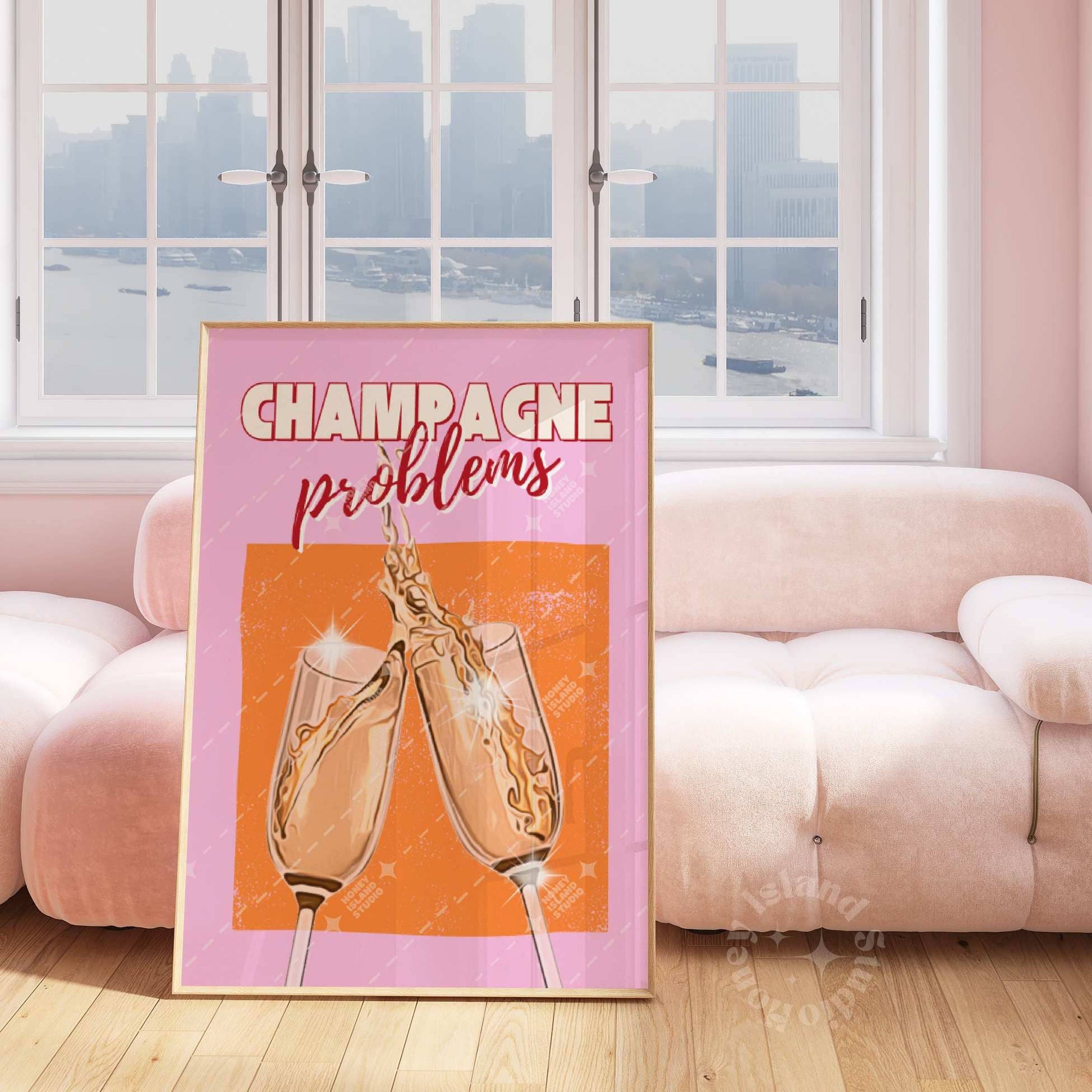 Taylor Champagne Problems Poster | Unframed Wall Decor