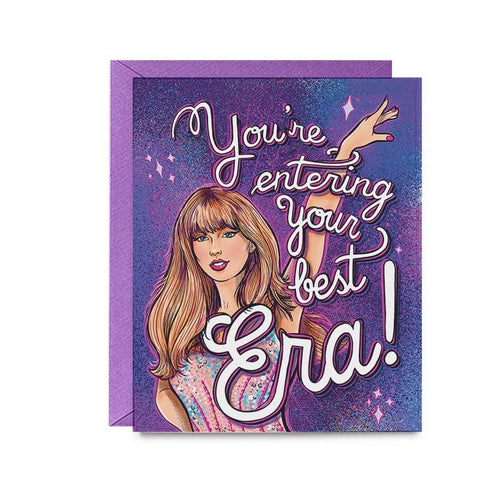 Taylor Swift "Entering Your Best Era" Celebrate Card | Blank Inside Greeting Card