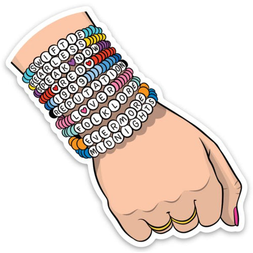 Taylor Swift Friendship Bracelets Die Cut Sticker | Scratch Resistant Vinyl Decal