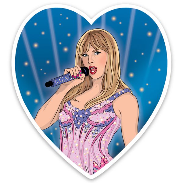 Taylor Swift Greatest Era Heart Die Cut Sticker | Scratch Resistant Vinyl Decal