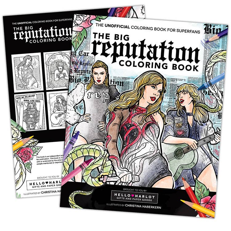 Taylor Swift Reputation Coloring Book β The Bullish Store