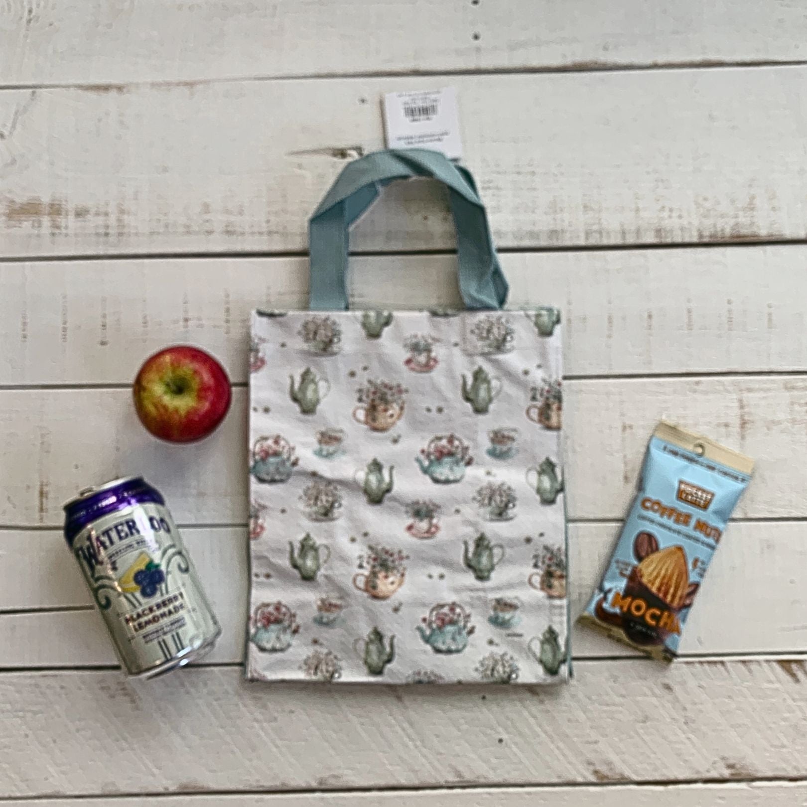 Tea Time Daily Tote Bag | Lunch Storage | 8.75" x 10.25" x 4.75"