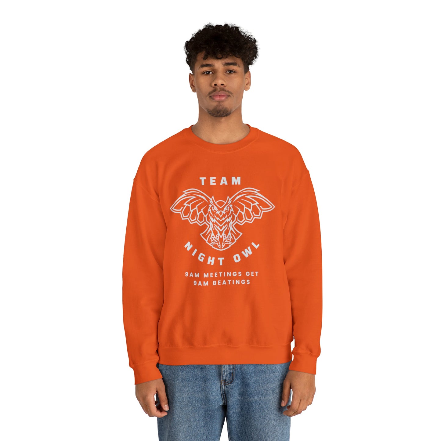 Team Night Owl Unisex Heavy Blend™ Crewneck Sweatshirt