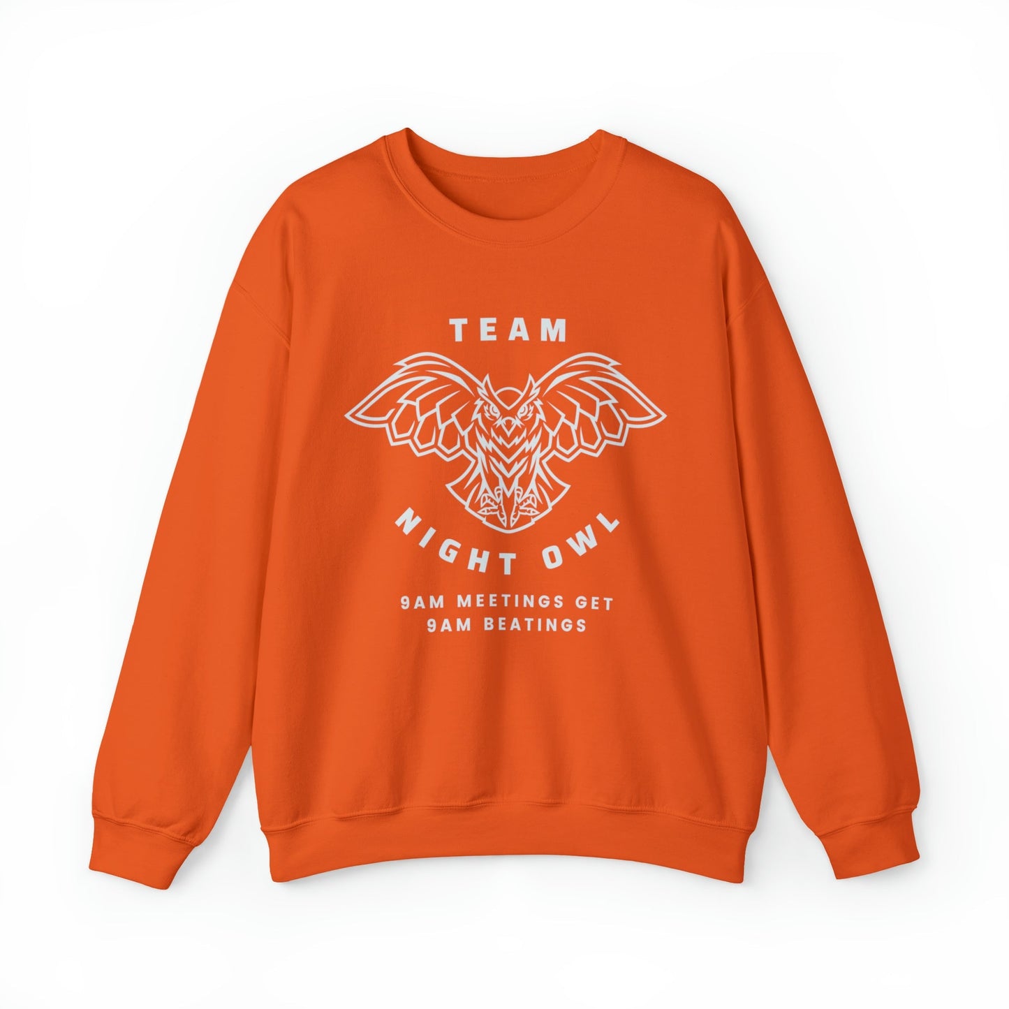 Team Night Owl Unisex Heavy Blend™ Crewneck Sweatshirt Sizes SM-5XL | Plus Size Available