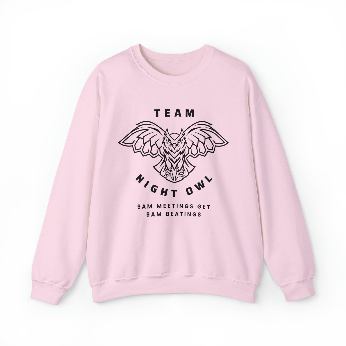 Team Night Owl Unisex Heavy Blend™ Crewneck Sweatshirt Sizes SM-5XL | Plus Size Available