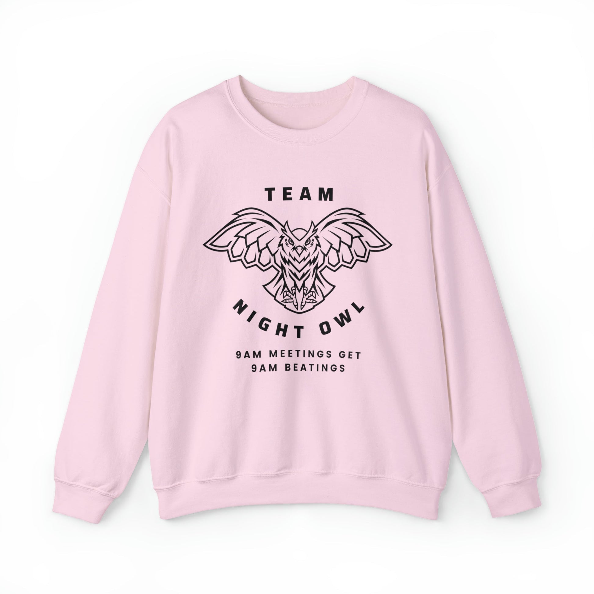 Team Night Owl Unisex Heavy Blend™ Crewneck Sweatshirt Sizes SM-5XL | Plus Size Available