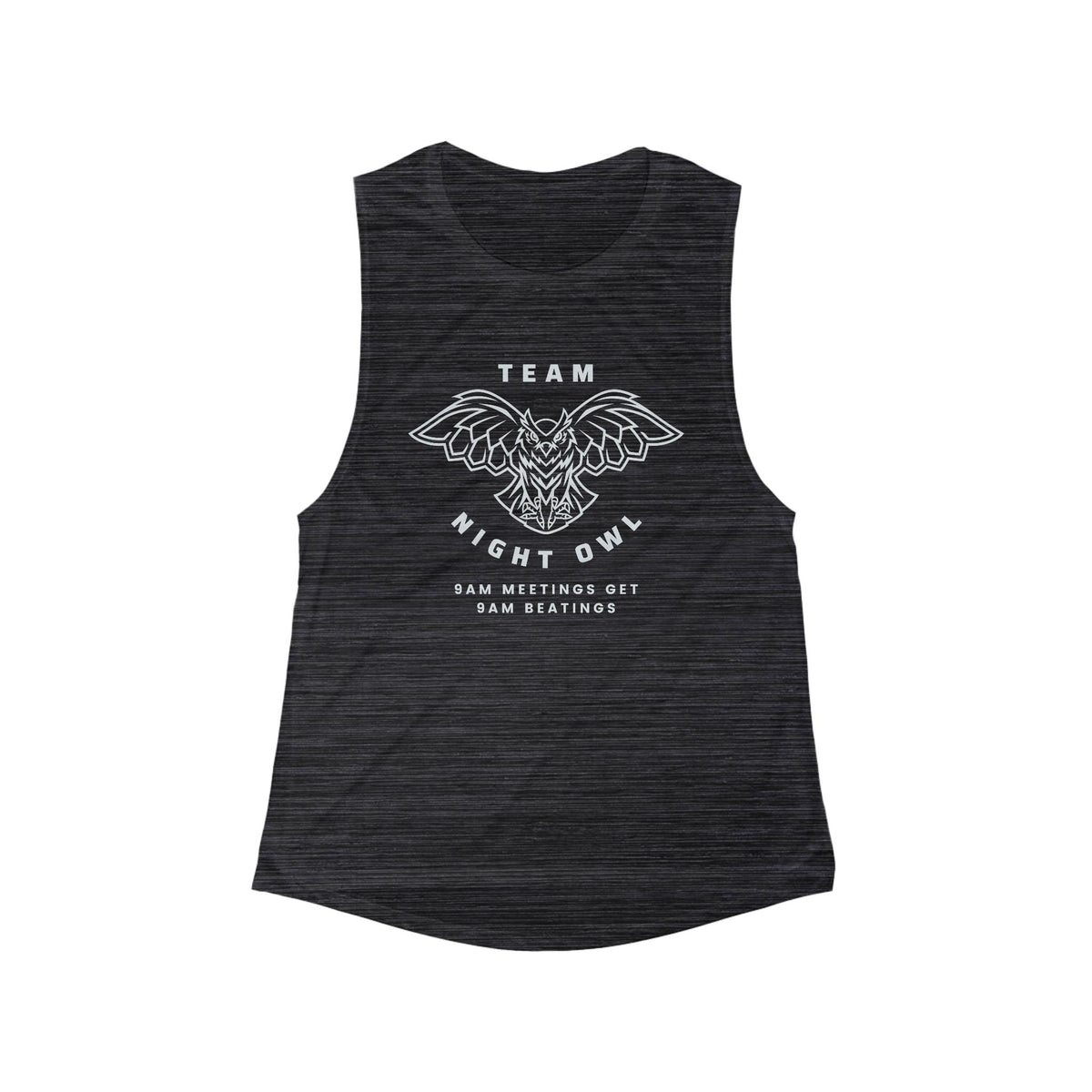 Team Night Owl Women's Flowy Scoop Muscle Tank [SM-2XL]