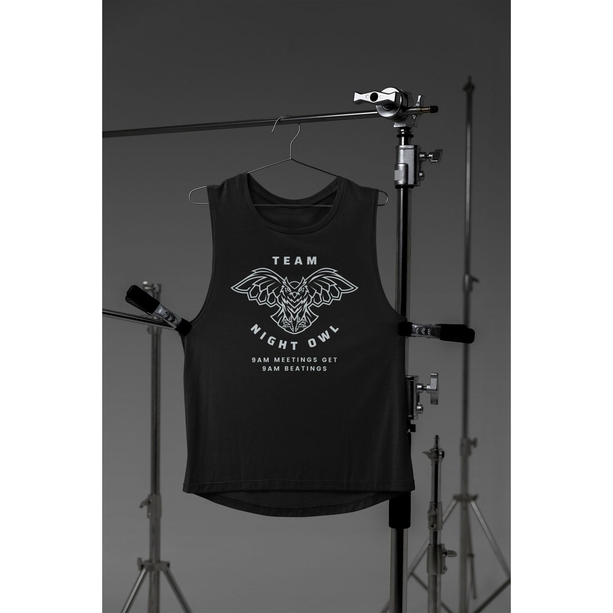 Team Night Owl Women's Flowy Scoop Muscle Tank [SM-2XL]