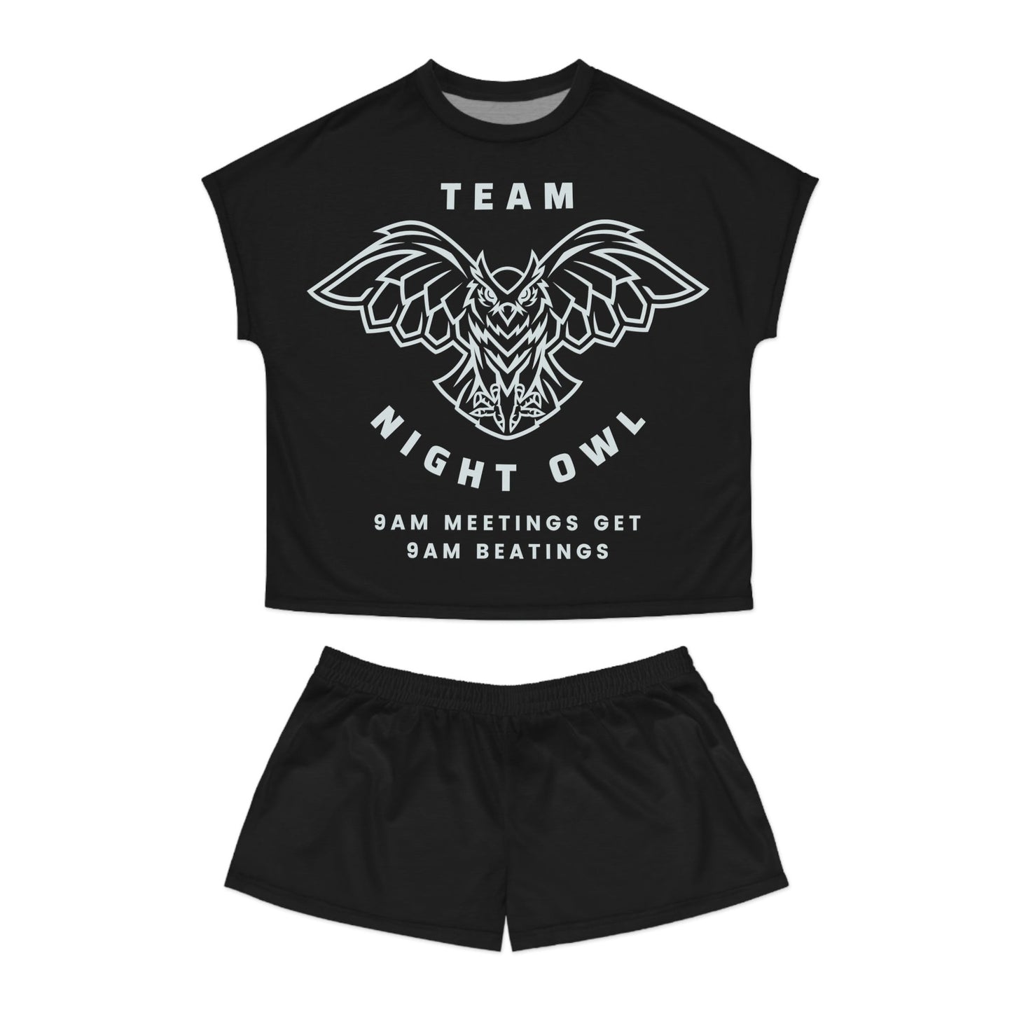 Team Night Owl Women's Short Pajama Set