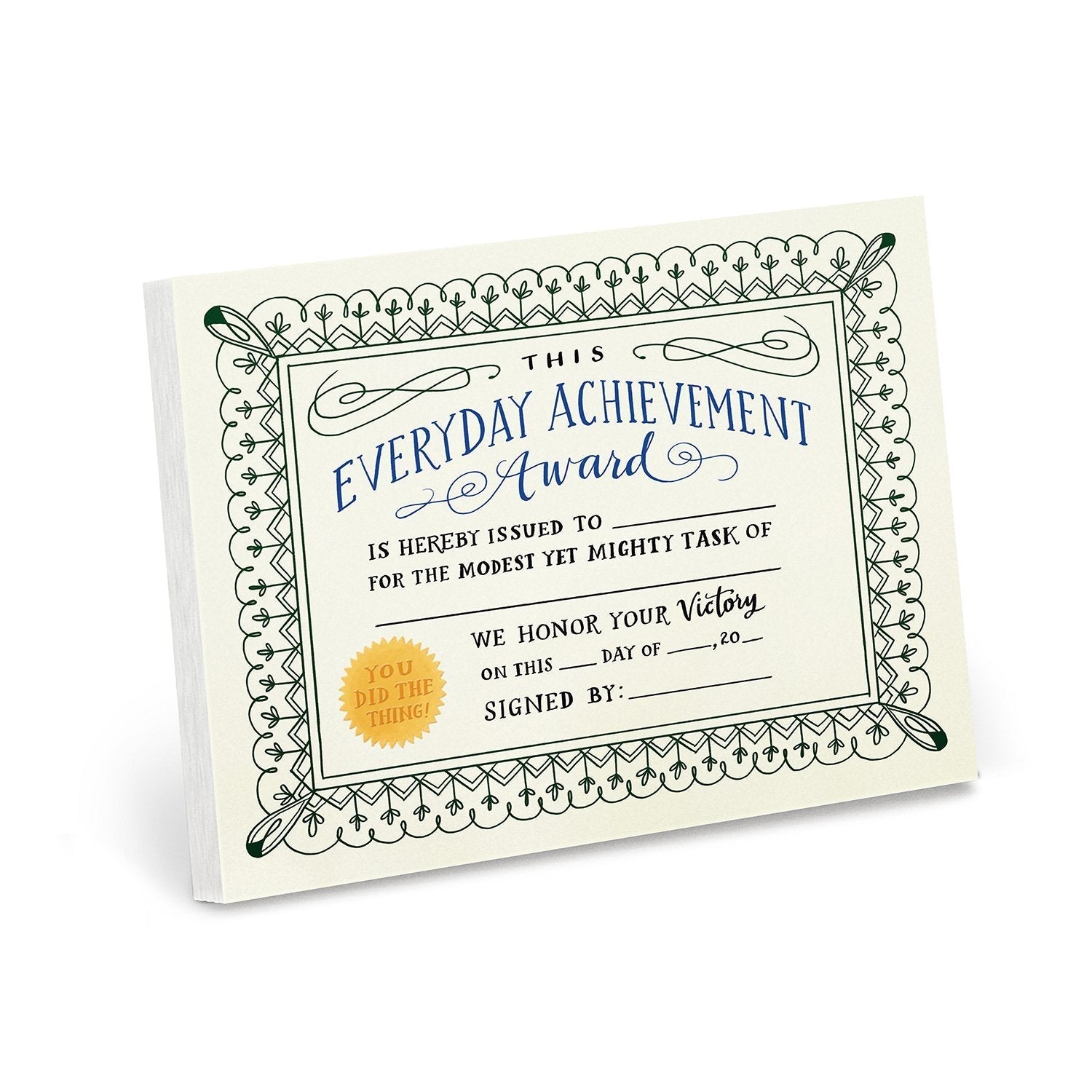 Tear-Off Awards Notepad for Everyday Achievements | 75 Fill-In Awards!