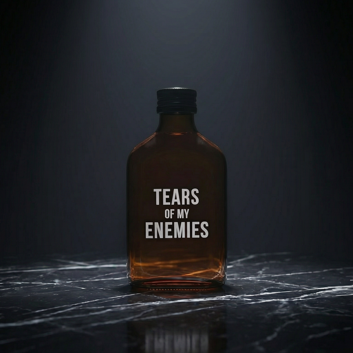 Tears Of My Enemies Amber Mini Flask