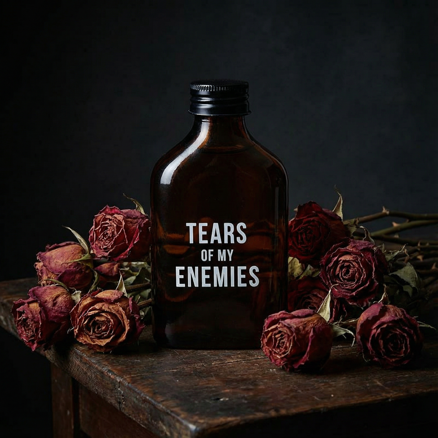 Tears Of My Enemies Amber Mini Flask