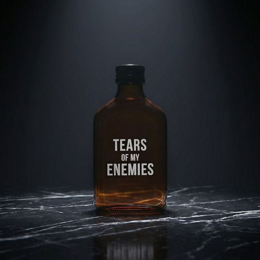 Tears Of My Enemies Amber Mini Flask