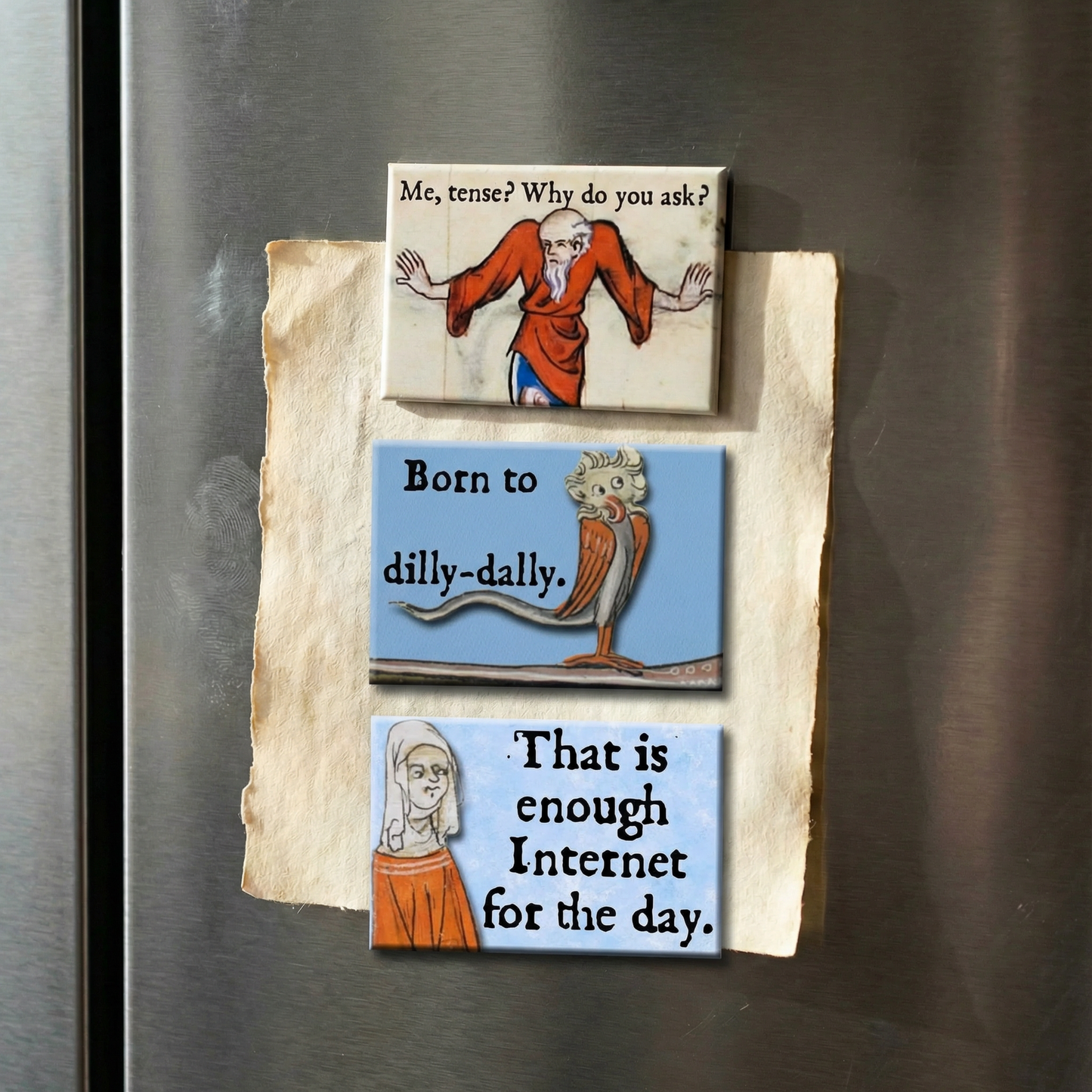 That is Enough Internet for the Day Medieval Marginalia Refrigerator Magnet