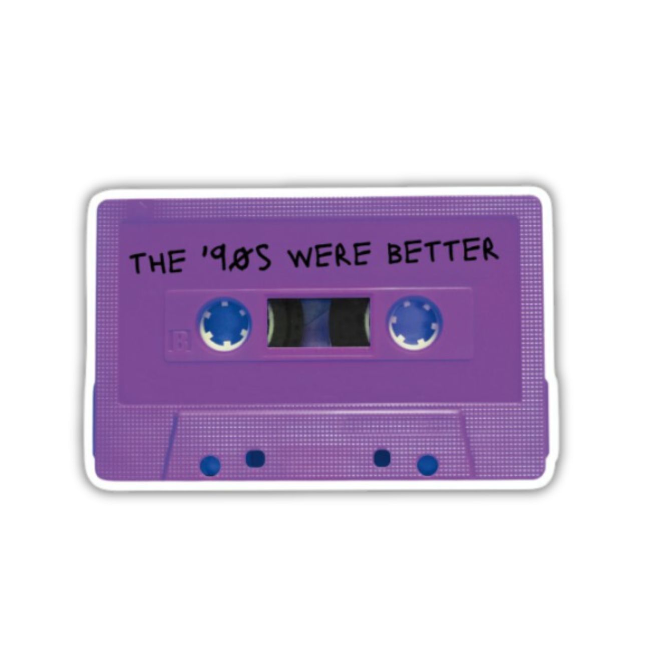 The 90's Were Better Glossy Die Cut Vinyl Sticker 3in x 1.92in