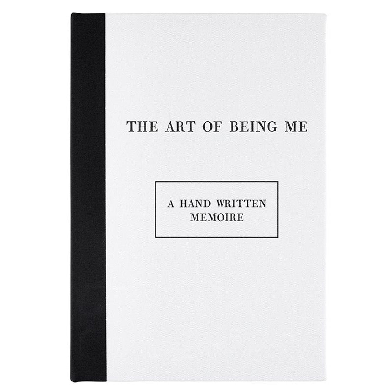 The Art of Being Me Journal | Linen Covered Combination Notebook and Sketchbook | 7" x 10" H