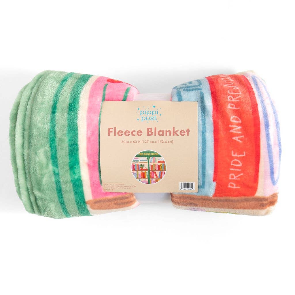 The Book Nook Reading Lover Fleece Throw Blanket | 50" x 60"