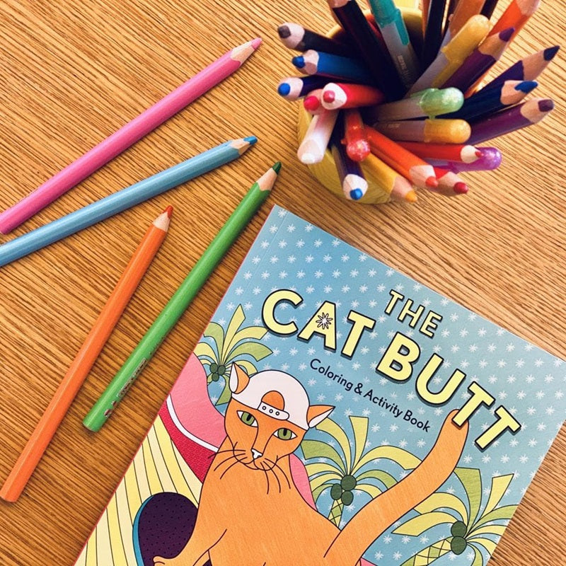 The Cat Butt Coloring and Activity Book | Gift for Cat Lovers
