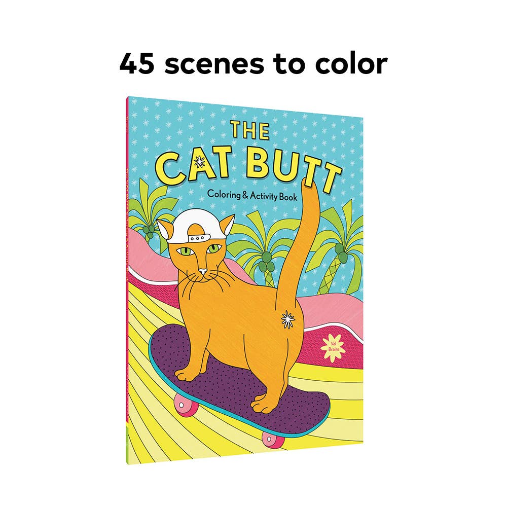 The Cat Butt Coloring and Activity Book | Gift for Cat Lovers