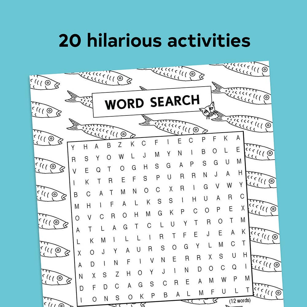 The Cat Butt Coloring and Activity Book | Gift for Cat Lovers