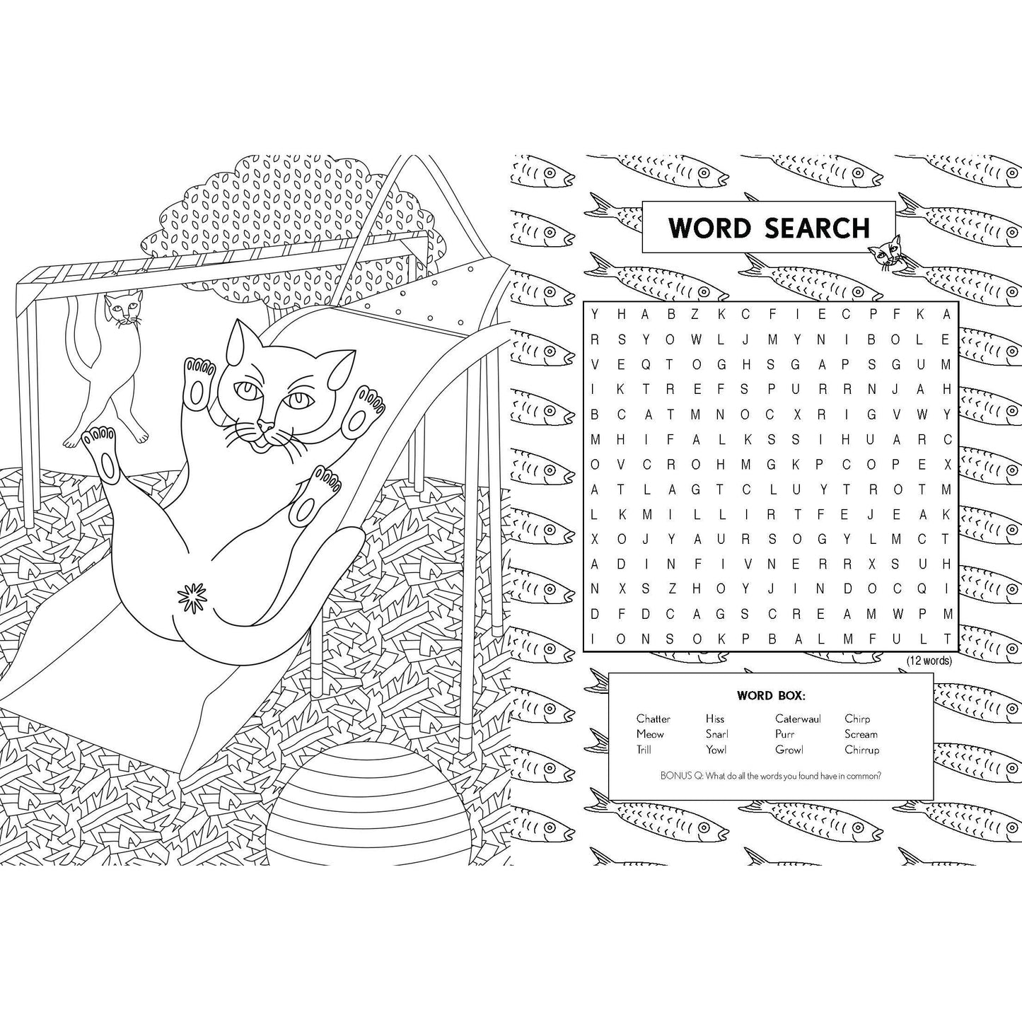 The Cat Butt Coloring and Activity Book | Gift for Cat Lovers