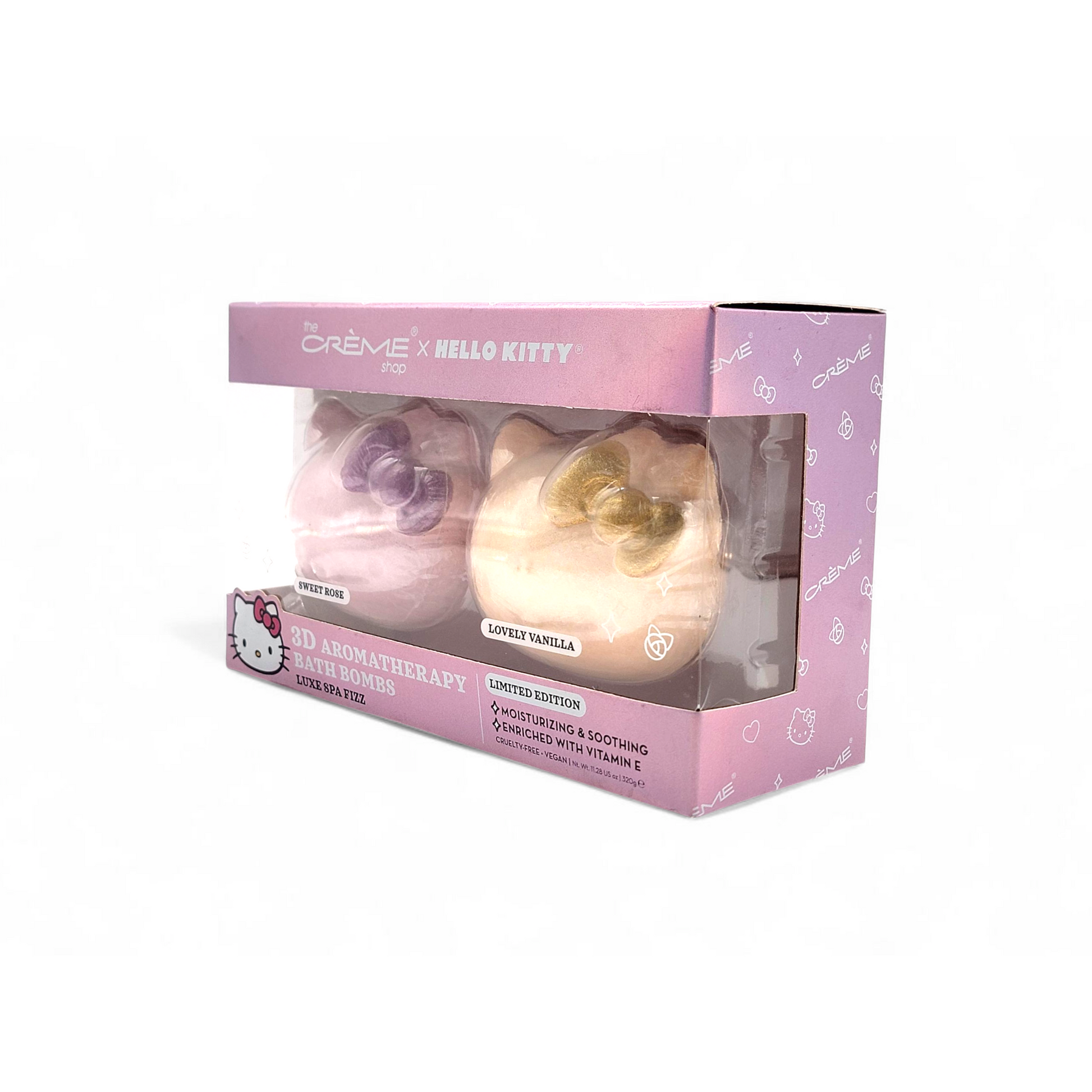 Box of Crème x Hello Kitty bath bombs 