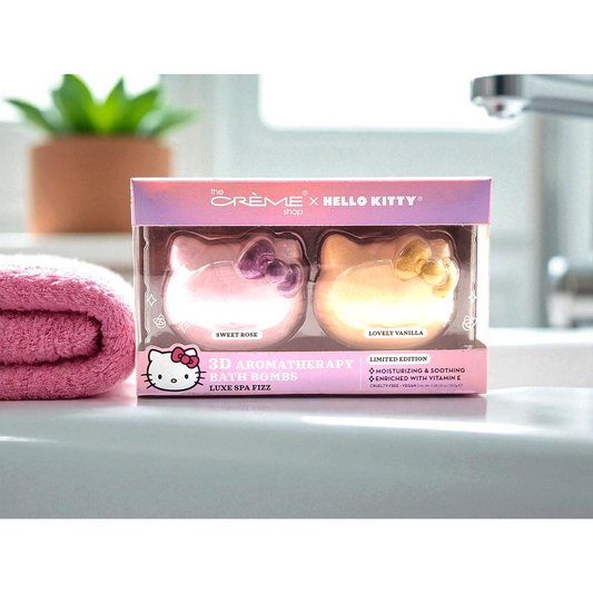 The Crème Shop x Hello Kitty Aromatherapy Bath Bomb Duo-Crover-The Bullish Store