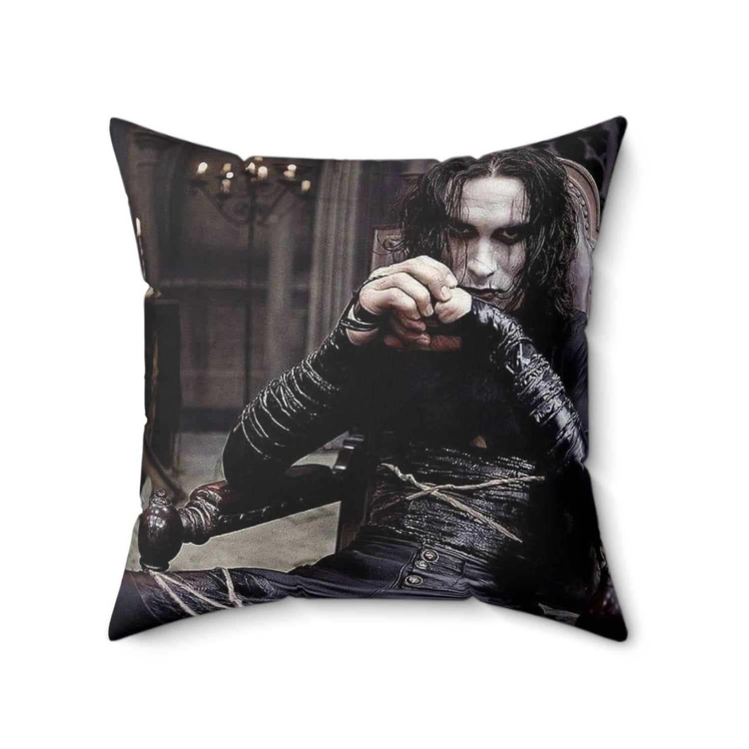 The Crow Throw Pillow | Halloween 90's Film | 12" x 12"