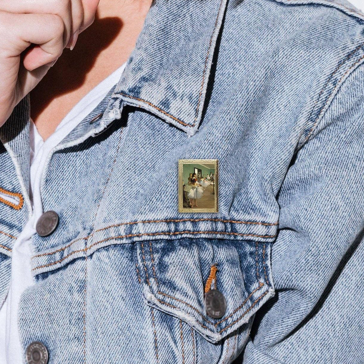 The Dance Class by Degas Art Frame Pin | Museum Enamel Lapel Pin-Real Sic-The Bullish Store