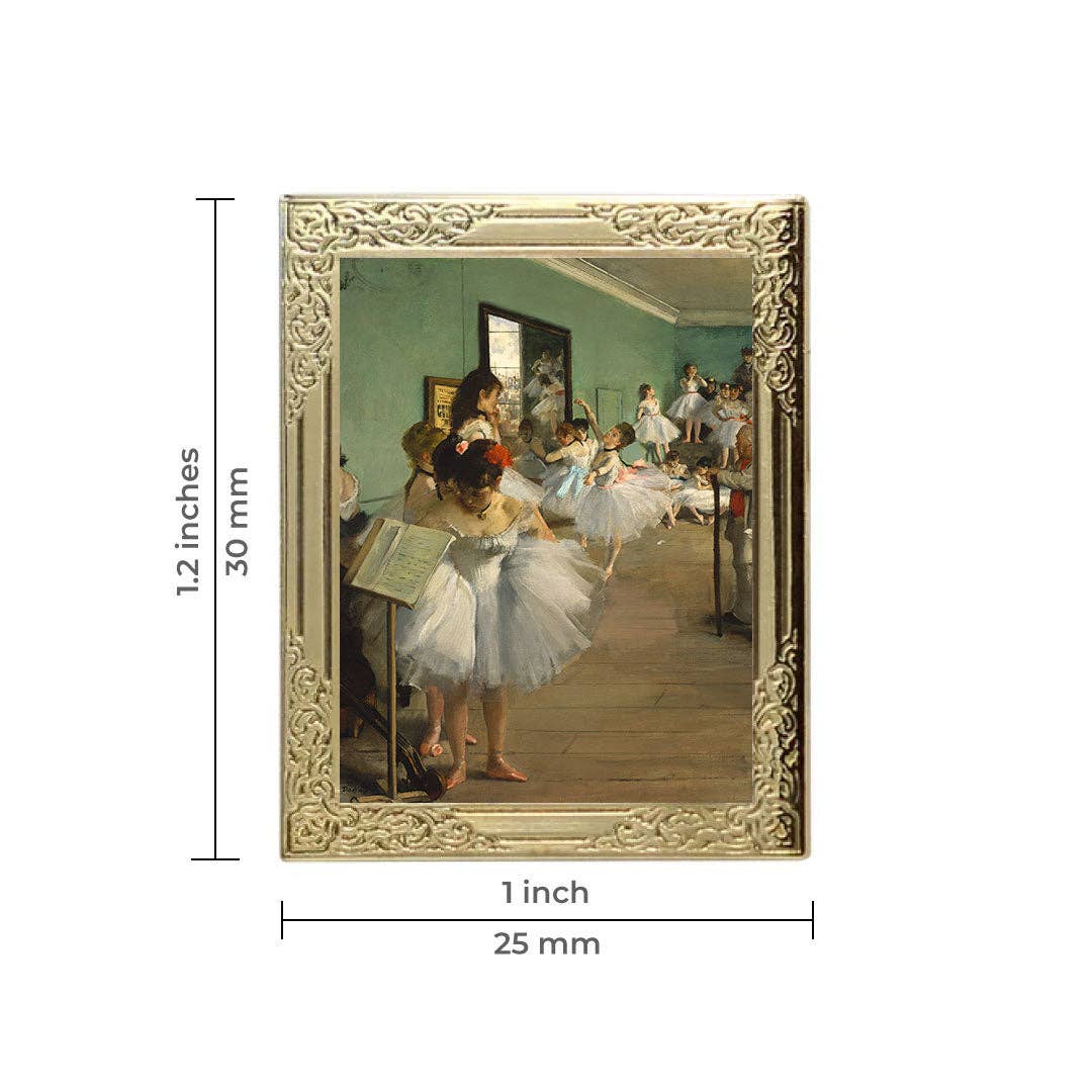 The Dance Class by Degas Art Frame Pin | Museum Enamel Lapel Pin-Real Sic-The Bullish Store
