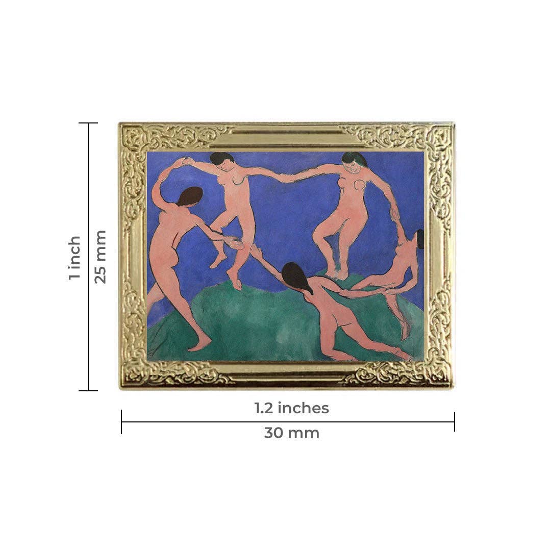 The Dance by Matisse Art Frame Pin | Museum Enamel Lapel Pin-Real Sic-The Bullish Store