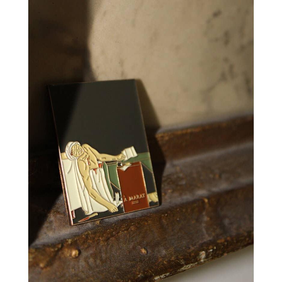 The Death of Marat Enamel Pin | Soft Lapel Pin | 1.4" x 1.8"