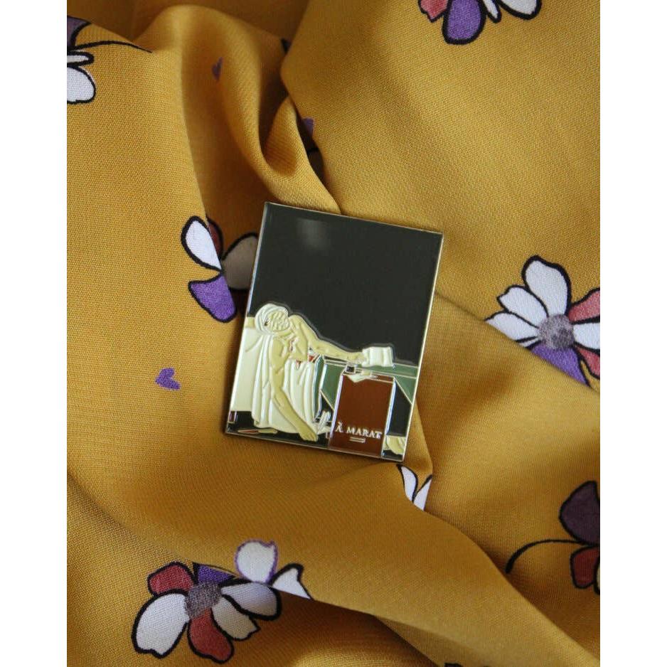 The Death of Marat Enamel Pin | Soft Lapel Pin | 1.4" x 1.8"