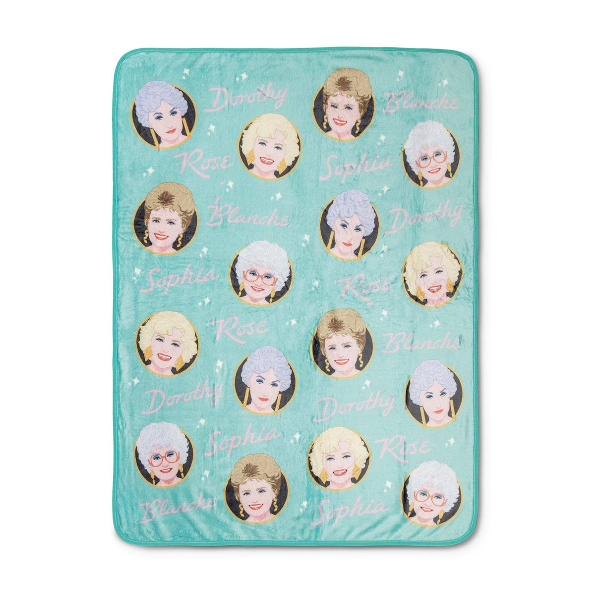 The Golden Girls Character Faces Fleece Throw Blanket | 45" x 60"