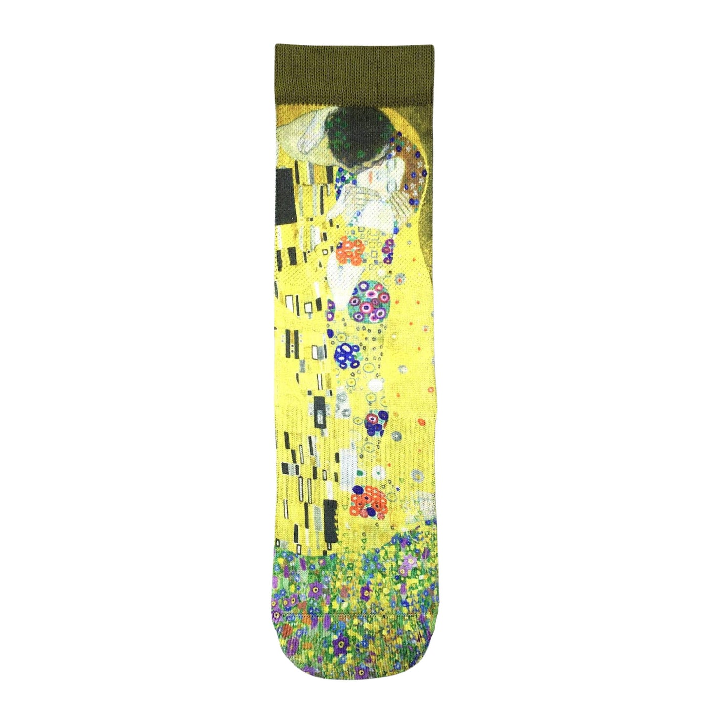 The Kiss Art Women’s  Crew Socks | Vibrant Gustav Klimt Inspired Design