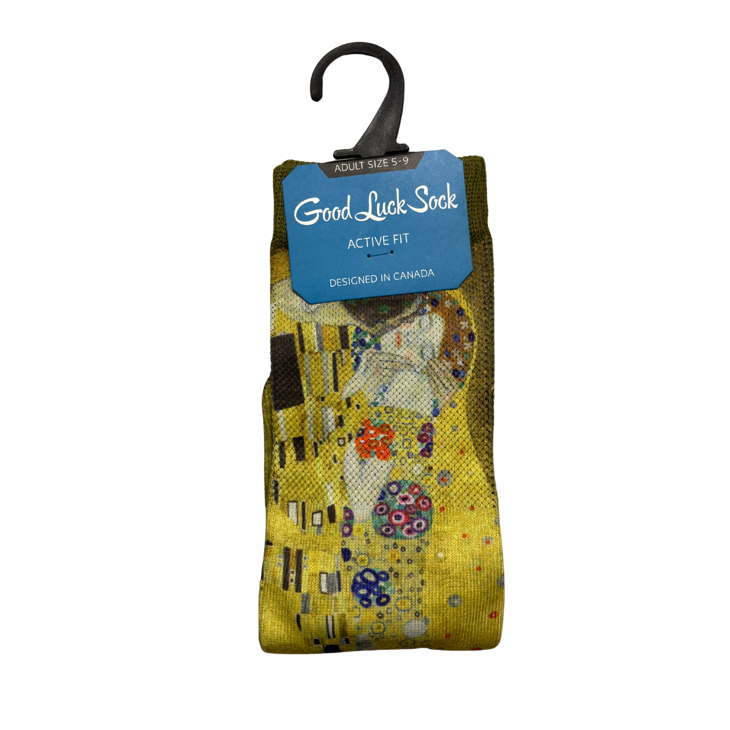 The Kiss Art Women’s  Crew Socks | Vibrant Gustav Klimt Inspired Design