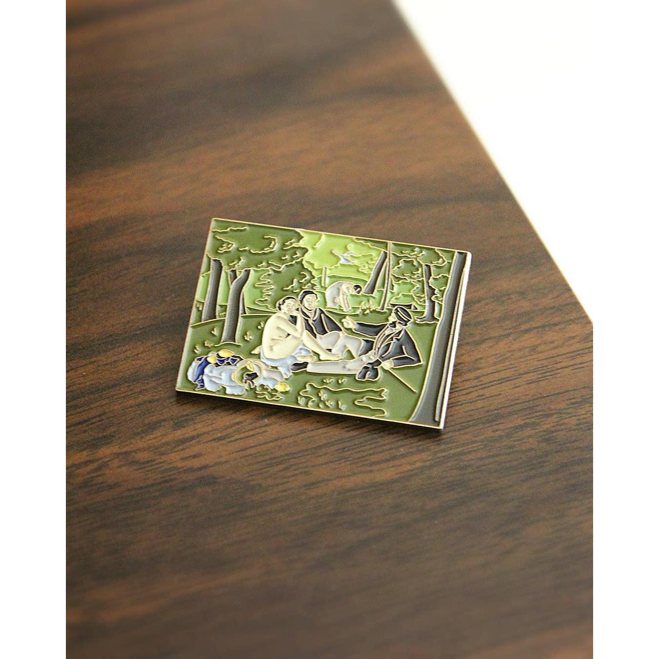 The Luncheon on the Grass Enamel Pin | Soft Lapel Pin | 1.25" x 1.75"