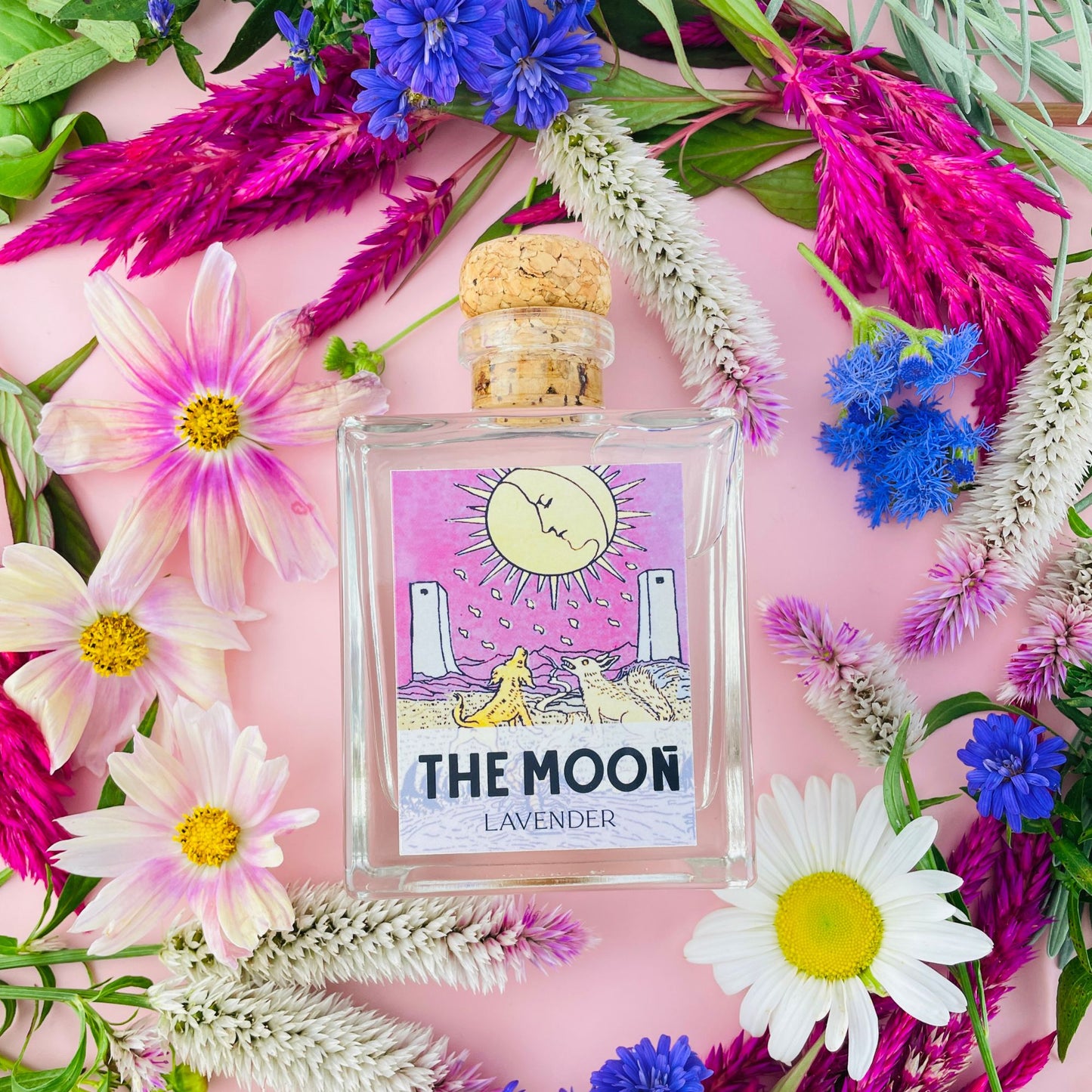 The Moon Tarot Card Home Reed Diffuser in Lavender Scent | Aromatheraphy Gift Idea