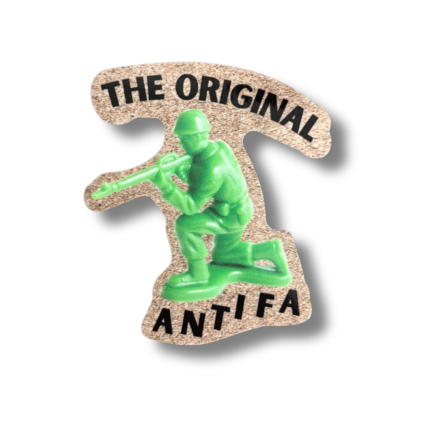 The Original Antifa WWII Army Man Sticker | Vinyl Die Cut Decal