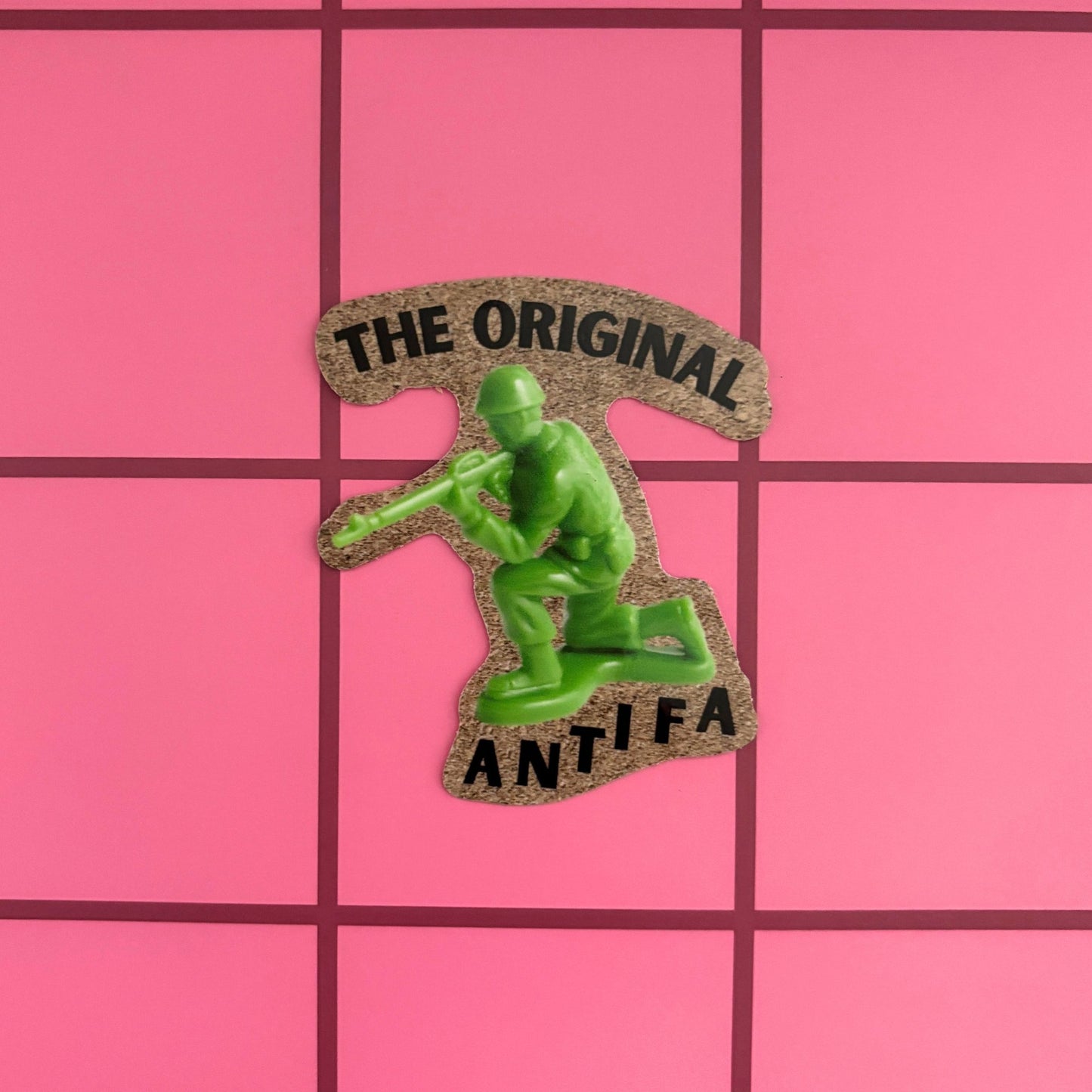 The Original Antifa WWII Army Man Sticker | Vinyl Die Cut Decal