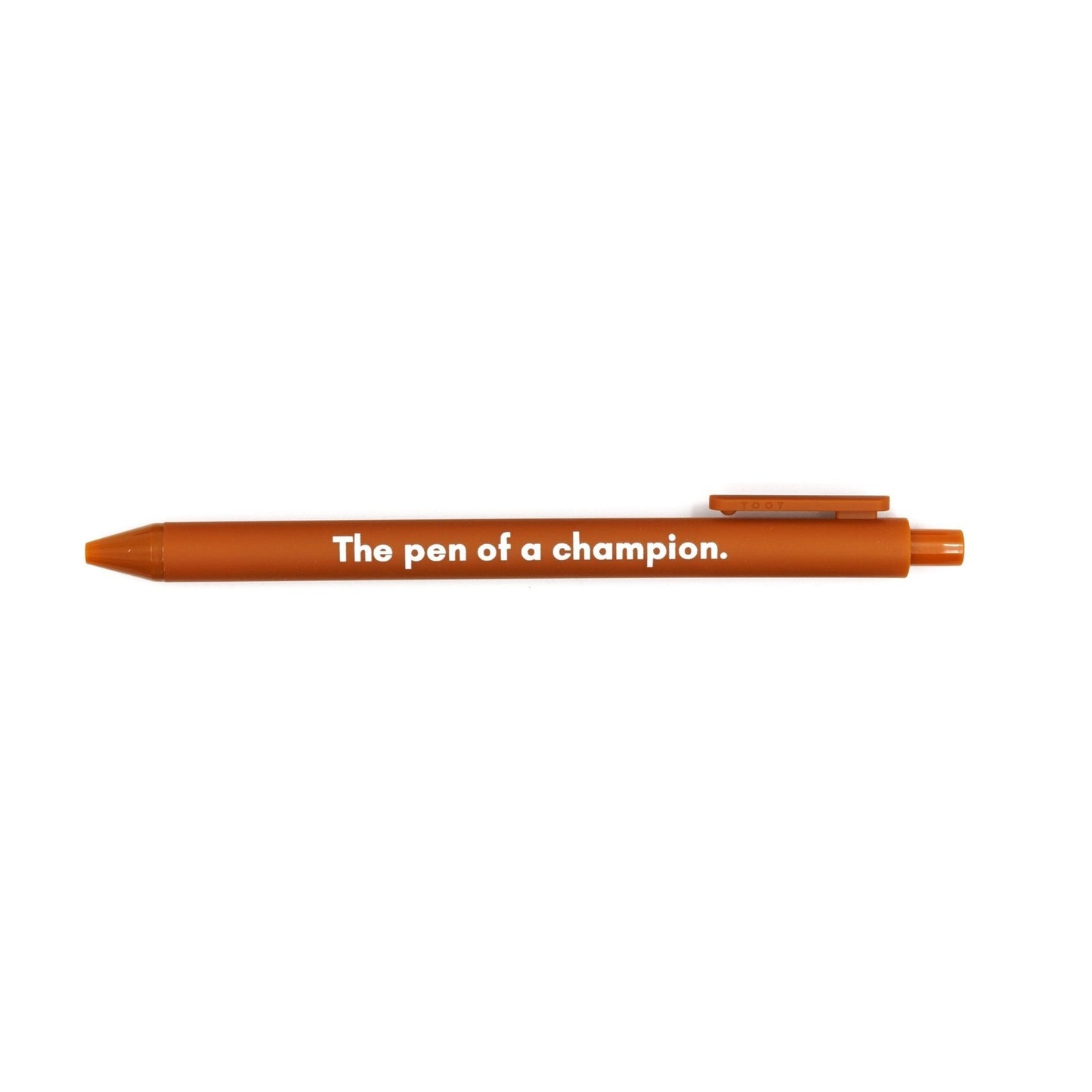 The Pen Of A Champion Pen 🏆 | Gel Click Pen in Caramel