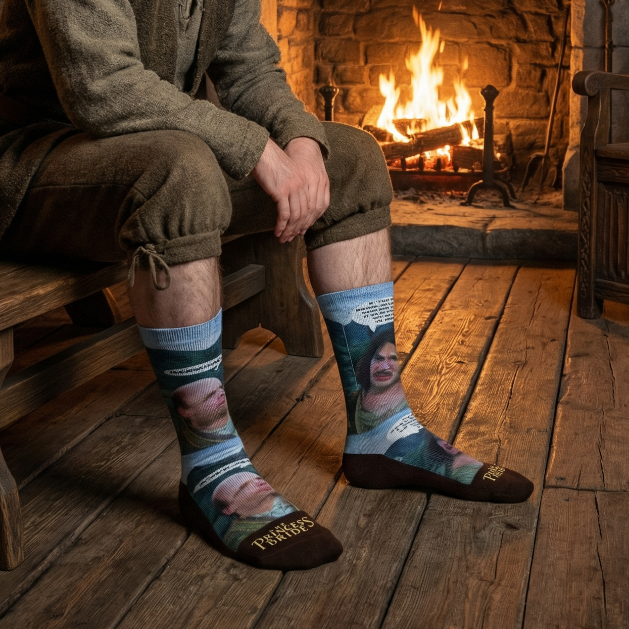 The Princess Bride Inconceivable Men's  Socks | Movie Quote Crew Socks