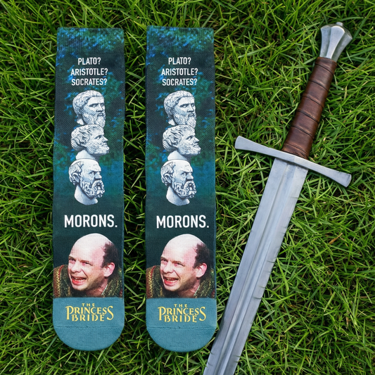 The Princess Bride “Morons” Men's Socks | Funny Movie Quote Socks