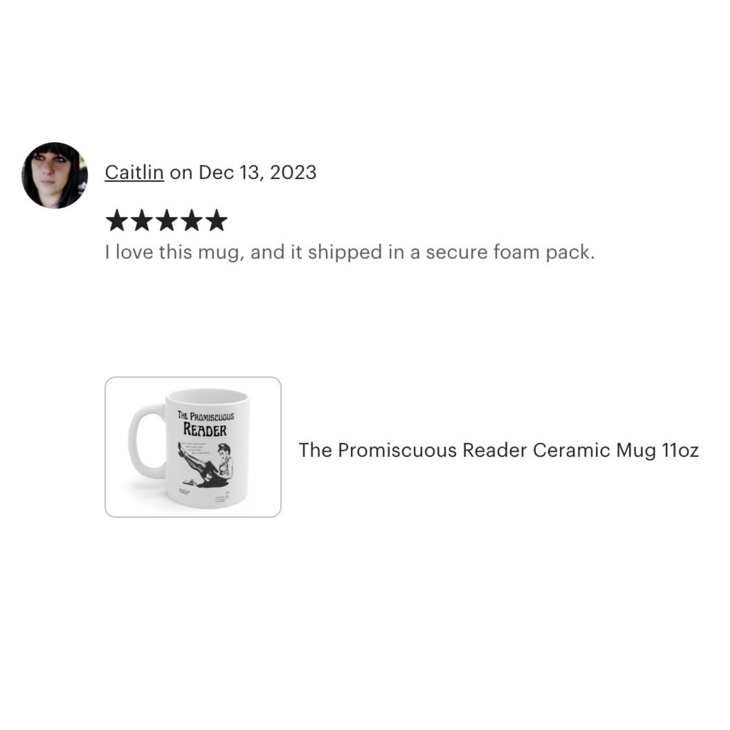 The Promiscuous Reader Ceramic Mug 11oz