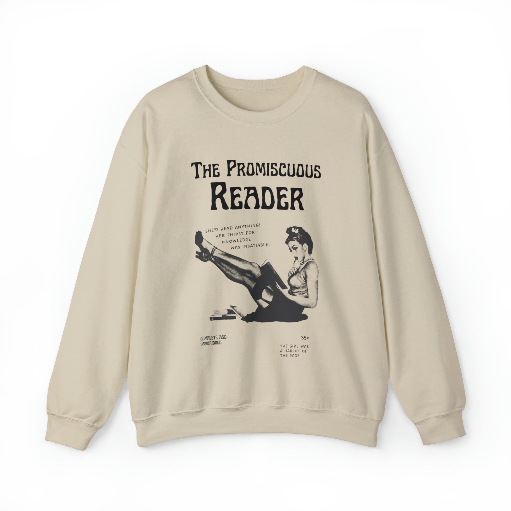 The Promiscuous Reader Unisex Heavy Blend™ Crewneck Sweatshirt Sizes SM-5XL | Plus Size Available