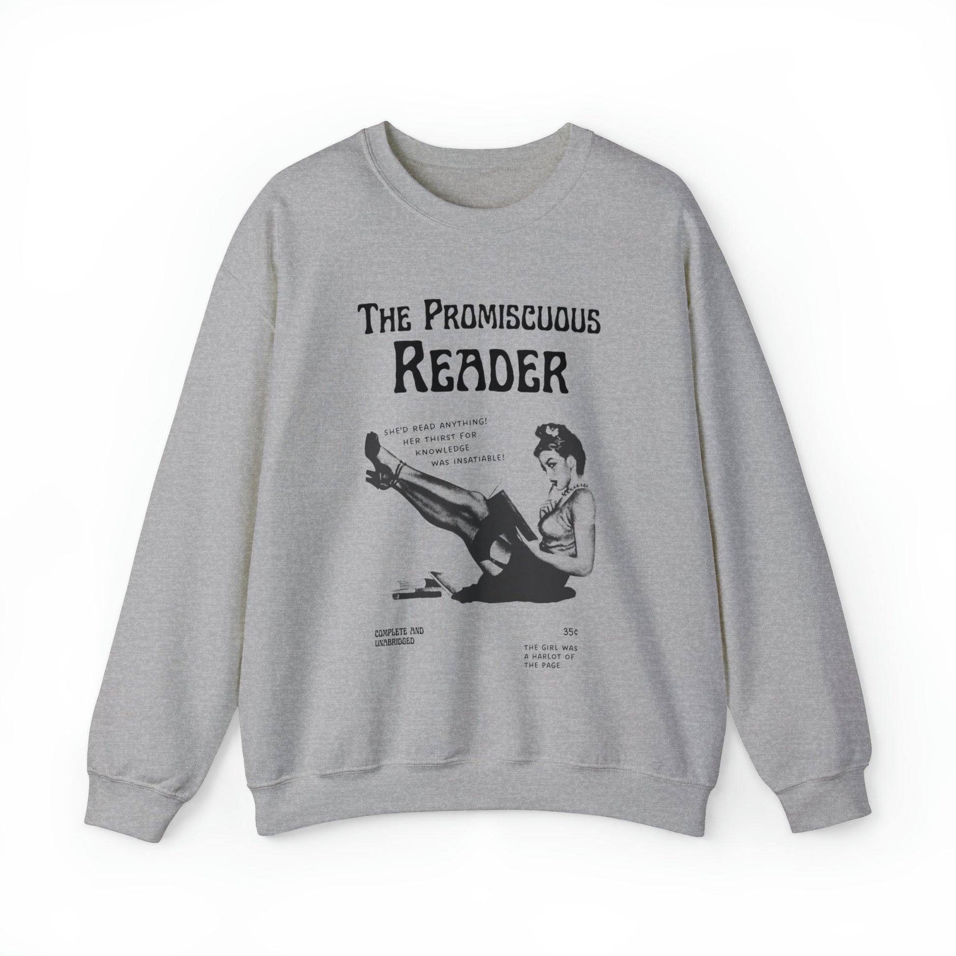 The Promiscuous Reader Unisex Heavy Blend™ Crewneck Sweatshirt Sizes SM-5XL | Plus Size Available