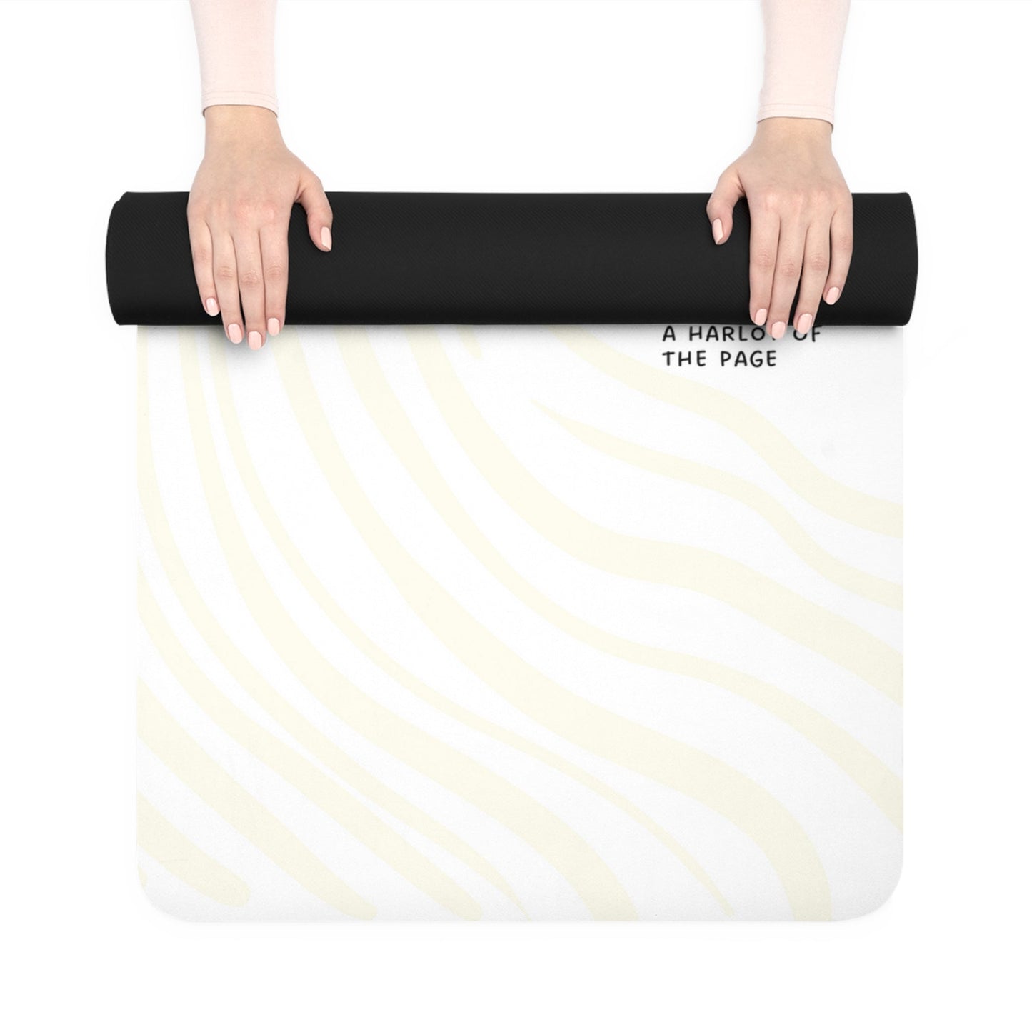 The Promiscuous Reader Yoga Mat | "Harlot of the Page!" Pinup Rubber Workout Mat