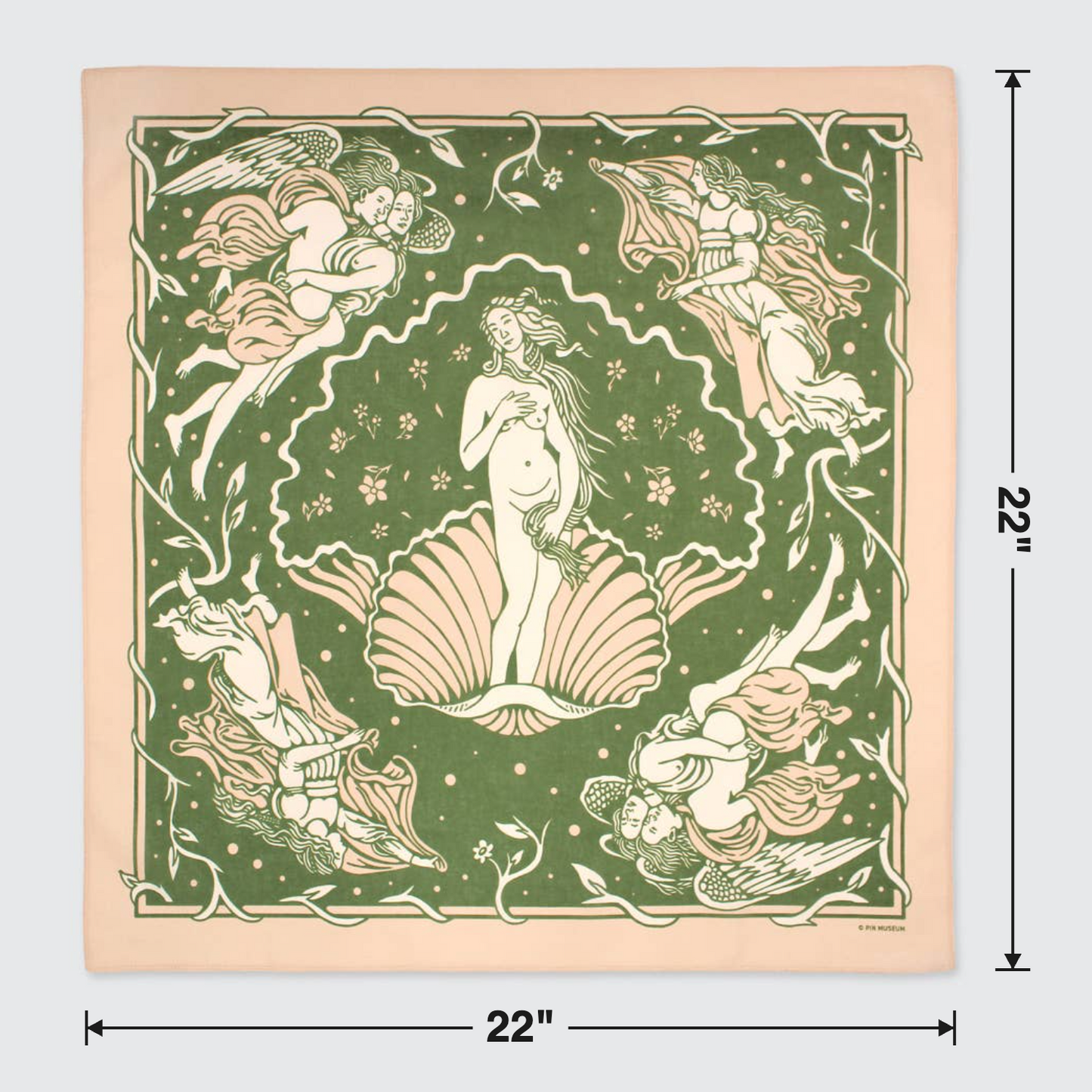 The Sandro Botticelli The Birth of Venus Bandana | Fine Art Cotton Scarf