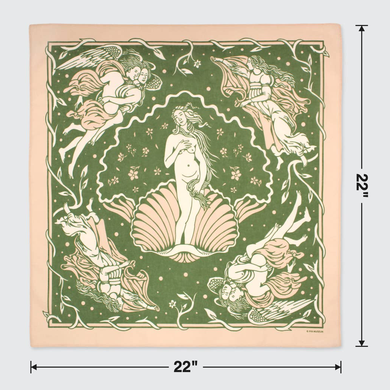 The Sandro Botticelli The Birth of Venus Bandana | Fine Art Cotton Scarf